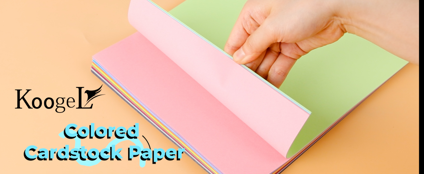 Amazon.com : Koogel 60 Sheets Construction Paper, Colored